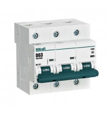 Выключатель автоматический трехполюсный ВА-201 63А D 10кА  13019DEK  DEKraft