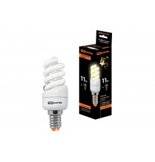 Лампа энергосберегающая КЛЛ 11Вт E14 827 cпираль FSТ2 КОМПАКТ 35х98мм  SQ0323-0174  TDM