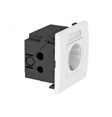 Укомплектованный розеточный блок AR45 (марк.,1xModul45,84x84x59 мм,белый) (SDE-RW D0RW1B)  6119421  OBO Bettermann