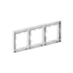 3 - местная рамка, белая, пластик Эпика EKF  UP1-FPW-03  EKF