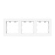 3 - местная рамка, белая, пластик Эпика EKF  UP1-FPW-03  EKF