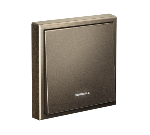 ArtGallery Мокко Выключатель 1-клавишный с подсветкой, сх.1а, 10АХ, механизм  GAL000613  SE