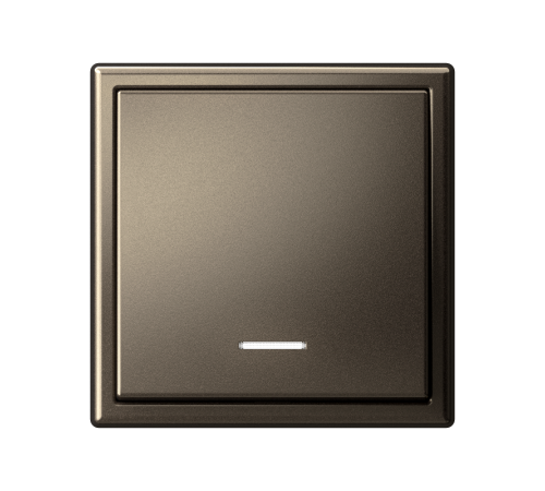 ArtGallery Мокко Выключатель 1-клавишный с подсветкой, 10АХ, механизм, быстрозажим. клем.  GAL000613S  SE