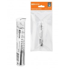 Припой ПОС 40, проволока, ГОСТ 21931-76, 1 мм, 10 г, колба, серия "Алмаз"  SQ1025-1610  TDM