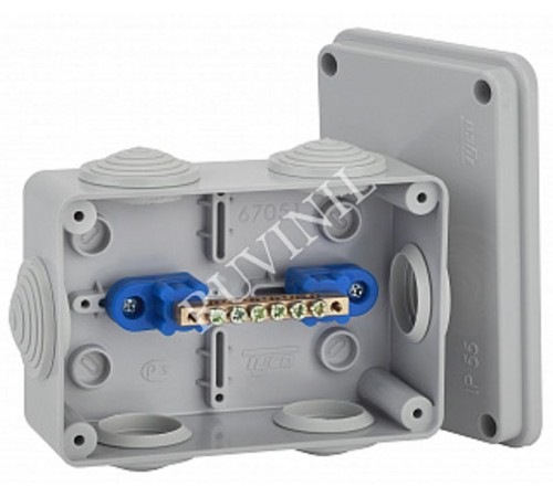 Коробка распределительная для о/п, 120х80х50мм  67051УП  Рувинил