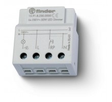 Электронный диммер для светодиодных ламп; 50Вт; плавное диммирование; питание 230В АC; монтаж в коробке  159182300000PAS  Finder