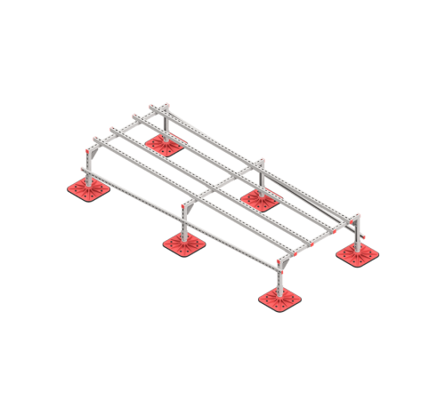 Опорная конструкция для установки оборудования TECHNORAPTOR FOOT 1200х3000 тип 2  KM-TR-F-SSEI-1200-3000-2  КМ - профиль