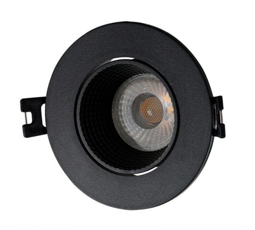Светильник светодиодный встраиваемый DK3061-BK , IP20, 10Вт, GU5.3, LED, черный/черный, пластик  DK3061-BK  DENKIRS