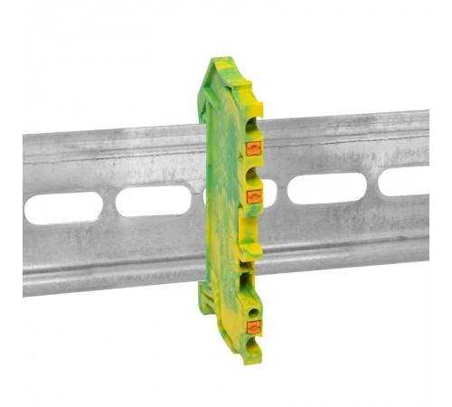 Клеммная колодка пружинная 1.5 Push-in 3 вывода земля PIT-1,5-3-pe  EKF