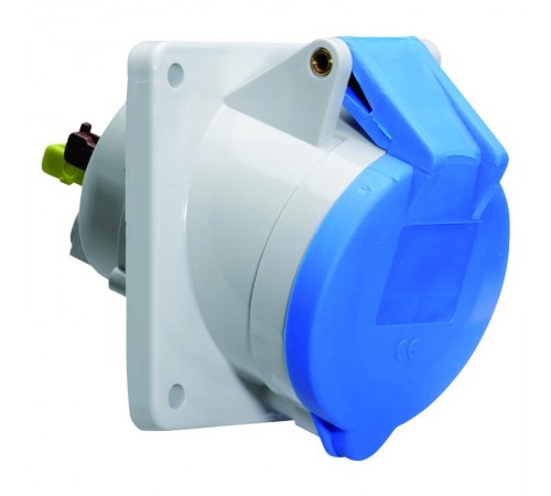 Розетка наклонная 16A 3р(2P+PE) 6h 230V IP44 QC фланец 85х85 12749 I 12749-Bals I Bals