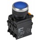 Кнопка с подсветкой d=22мм 1NO+1NC синяя MASTER  MI-BT60-11D-3-12-K07  IEK