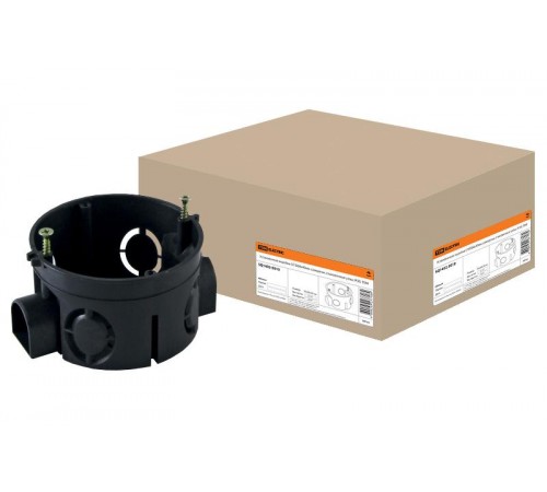 Коробка установочная 68х40 стыковочные узлы с саморезами  SQ1402-0010  TDM