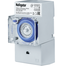Таймер NTR-A-D01-GR на DIN-рейку электромеханический  61560  Navigator
