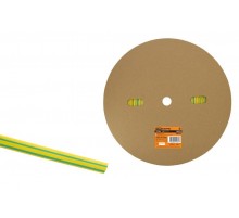 Термоусаживаемая трубка ТУТнг 6/3 желто-зеленая (100 м/ролл)   SQ0518-0003  TDM