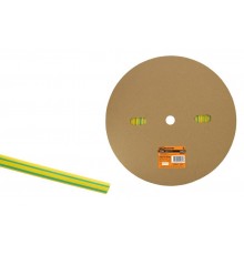 Термоусаживаемая трубка ТУТнг 6/3 желто-зеленая (100 м/ролл)   SQ0518-0003  TDM