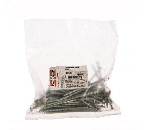 Гвоздь винтовой оцинк. 3,4х90 (0,5 кг) - пакет  128304  Tech-KREP