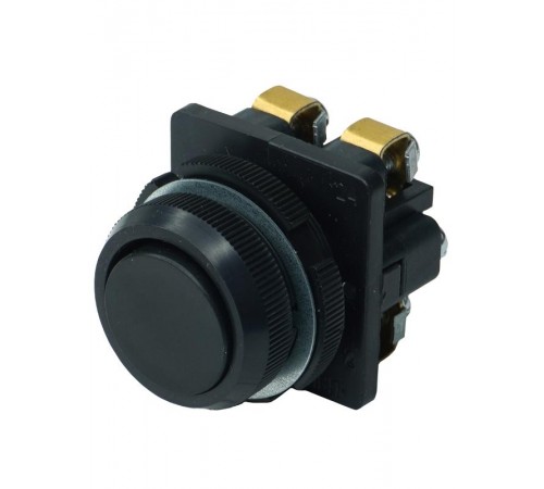 КЕ-011 У3 исп.2, черный, 1з+1р, цилиндр, IP40, 10А, 660В, выключатель кнопочный (ЭТ)  ET502424  Электротехник
