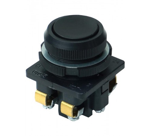 КЕ-011 У3 исп.2, черный, 1з+1р, цилиндр, IP40, 10А, 660В, выключатель кнопочный (ЭТ)  ET502424  Электротехник
