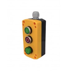 ПКУ22-33V1B-65У1, 1 зелёный цилиндр "I" (НО), 1 красный цилиндр "O" (НЗ), лампа зелёная 24В AC/DC, пост управления, IP65  (ЭТ)   ET526987   Электрот