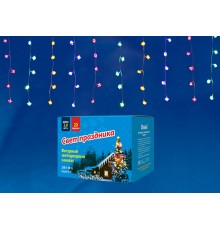 Занавес светодиодный  "Бриллианты" ULD-E2805-100/DTA MULTI IP20 DIAMOND   2,8х0,5м. 100 диодов. мультиколор. шнур прозр.  UL-00003940  Uniel