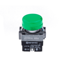 Сигнальная лампа в сборе, зеленый, 220V AC/DC, мет. MTB2-BV633  43355  ОВЕН