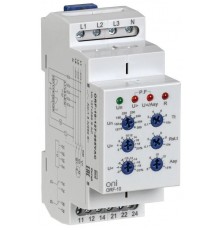 Реле фаз ORF-10 3ф. 2 конт. 127-265В AC с контр. нейтр.  ORF-10-127-265VAC  ONI