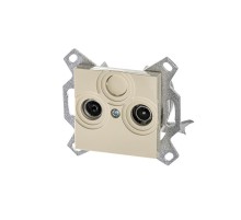 ABB Levit Слоновая кость Розетка TV-R оконечная  5011H-A03503 17W  2CHH083503A6017  ABB