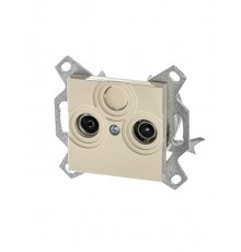 ABB Levit Слоновая кость Розетка TV-R оконечная  5011H-A03503 17W  2CHH083503A6017  ABB