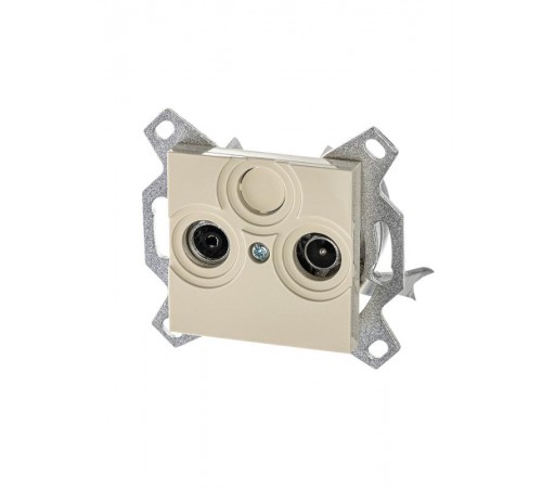 ABB Levit Слоновая кость Розетка TV-R оконечная  5011H-A03503 17W  2CHH083503A6017  ABB