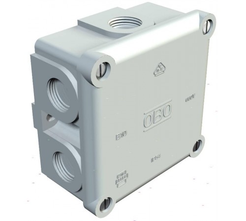 Коробка распределительная B10, 91x91x51 мм, с резьбой (B 10 M)  2002167  OBO Bettermann