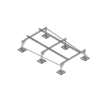 Опорная конструкция для установки оборудования TECHNORAPTOR STEELFOOT 1500х2500  KM-TR-STF-SSEI-1500-2500  КМ - профиль