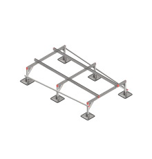 Опорная конструкция для установки оборудования TECHNORAPTOR STEELFOOT 1500х2500  KM-TR-STF-SSEI-1500-2500  КМ - профиль