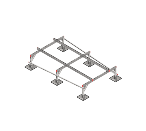 Опорная конструкция для установки оборудования TECHNORAPTOR STEELFOOT 1500х2500  KM-TR-STF-SSEI-1500-2500  КМ - профиль