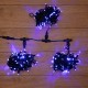 Гирлянда "LED ClipLight" 24V, 3 нити по 10 метров, цвет диодов Синий  323-313  NEON-NIGHT