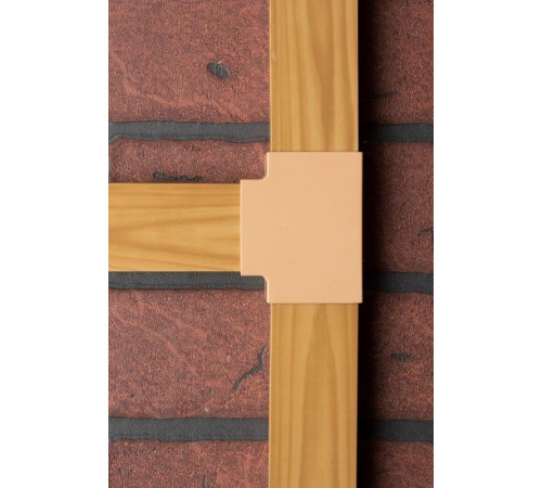 Угол T-образный (40х25) (4 шт) Plast EKF PROxima   под светлое деревоtchl-40-25x4EKF