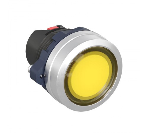 Головка кнопки плоская прозрачная с фиксацией, жёлтая, алюминий  M22P-FLLYA  DKC
