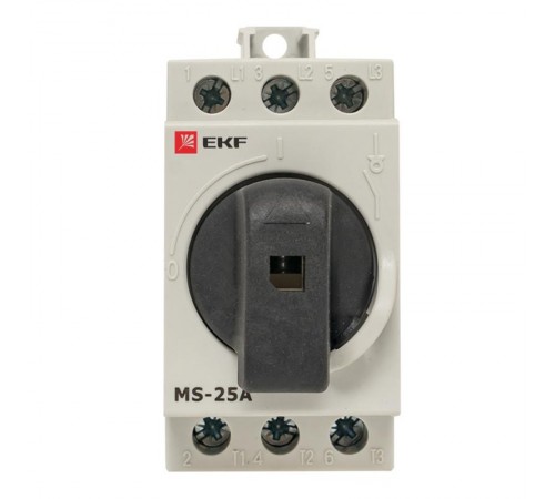 Рубильник модульный MS-25A 3P на DIN-рейку  ms-25d  EKF
