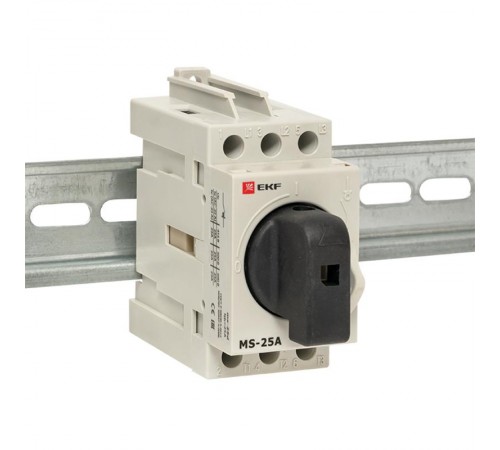 Рубильник модульный MS-25A 3P на DIN-рейку  ms-25d  EKF
