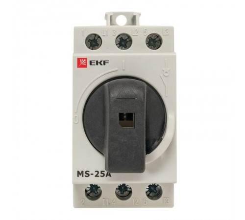 Рубильник модульный MS-25A 3P на DIN-рейку  ms-25d  EKF