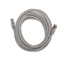 Патч-корд S/FTP CAT 6A (10G), RJ45-RJ45, 28AWG, LSZH, серый, 5м REXANT  02-0390-5  REXANT