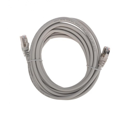 Патч-корд S/FTP CAT 6A (10G), RJ45-RJ45, 28AWG, LSZH, серый, 5м REXANT  02-0390-5  REXANT