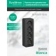 Blanca Антрацит О/У с изолирующей пластиной Розетка 4-ая с заземлением со шторками 16А, 250В  BLNRA011416  SE