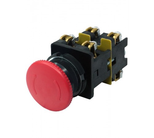 КЕ-022 У3 исп.3, красный, 2з+2р, гриб без фиксации, IP40, 10А, 660В, выключатель кнопочный (ЭТ)  ET511653  Электротехник