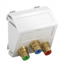 Мультимедийная рамка Video-Cinch Modul45 (белый) (MTS-3R F RW1)  6105150  OBO Bettermann