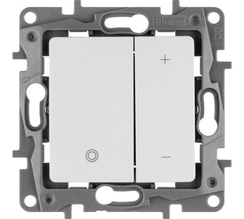 Etika Белый Светорегулятор нажимной, 400Вт  672218  Legrand