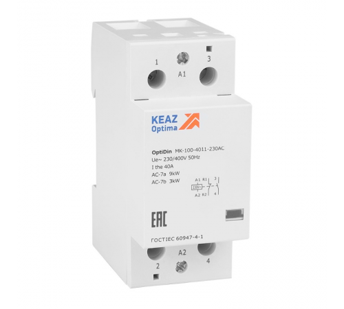 Контактор модульный OptiDin MK-100-4011-230АС (КЭАЗ)  321179  КЭАЗ