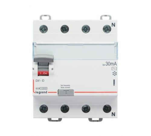 Выключатель дифференциальный (УЗО) DX3-ID 4п 63А 300мА тип AC  411724  Legrand