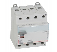 Выключатель дифференциальный (УЗО) DX3-ID 4п 25А 100мА тип AC  411712  Legrand