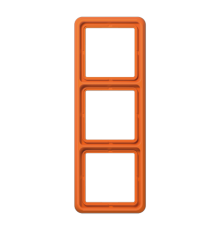 Рамка для вертикальной и горизонтальной установки ударопрочная, 3-кратная; оранжевая  CD583WUO  Jung
