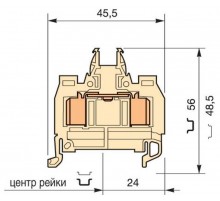 Клемма D1,5/6.ADO.NF ADO 1.5мм.кв. беж.  1SNA399730R1700  TE